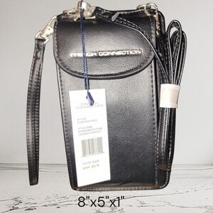 French Connection Athena Smooth Phone Crossbody Wristlet